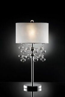 32" H Bubble Glass Crystal Table Lamp   Arc Floor Lamp  