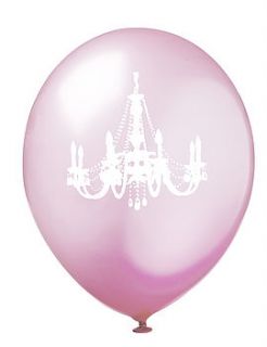light pink pearlised chandelier balloon by evthokia ltd