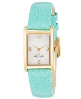 kate spade new york Watch, Womens Cooper Turquoise Leather Strap 32x21mm 1YRU0042   Watches   Jewelry & Watches