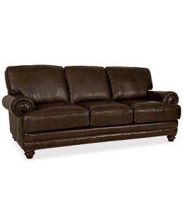 Wyatt Leather Sofa 91W x 40D x 39H   Furniture