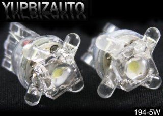 Pair of 194 /168 Hyper 5 LED Lights Miniature Bulbs Wide View Angle Automotive