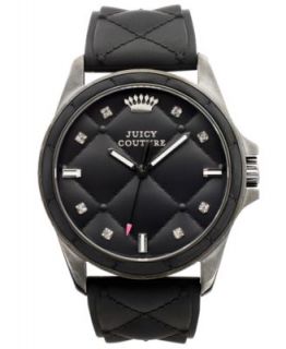 Juicy Couture Watch, Womens Pedigree Black Silicone Strap 38mm 1901055   Watches   Jewelry & Watches