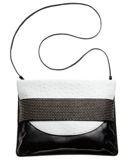 Badgley Mischka Jennifer Ostrich Shoulder Bag   Handbags & Accessories
