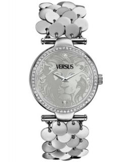 Versus by Versace Watch, Womens Agadir Stainless Steel Charm Bracelet 36mm SGO01 0013   Watches   Jewelry & Watches