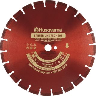 Husqvarna Wet Diamond Asphalt Blade — 14in., Model# Banner Line Red 450B-R, 14  Diamond Blades