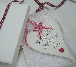 personalised boxed heart by little bird designs