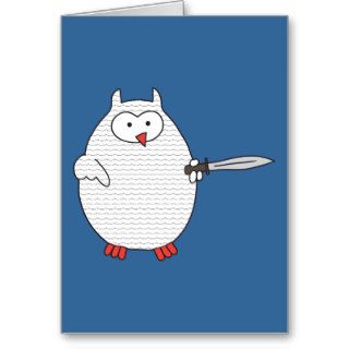 Knight Dispute Hoot Greeting Cards