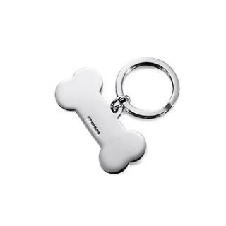 silver personalised dog bone pet tag by hersey silversmiths