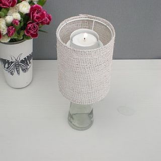 tea light holder with jute shade by henry's future