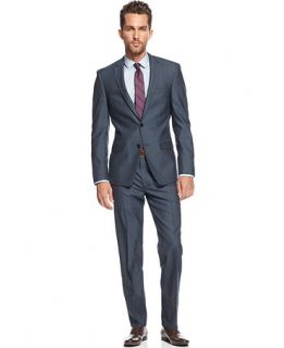 DKNY Suit Navy Solid Extra Slim Fit   Suits & Suit Separates   Men
