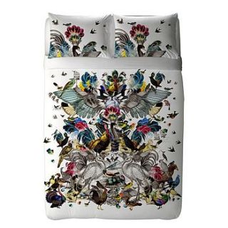 the arrival of the birds duvet cover set by the lyndon company
