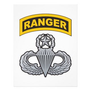 Master Airborne Wings, Ranger Tab Full Color Flyer