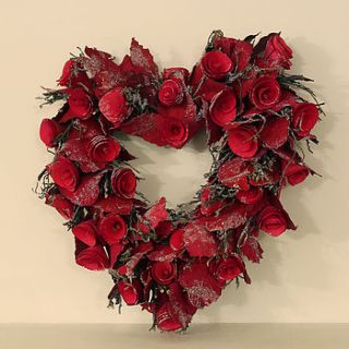 rosebud heart wreath by ella james