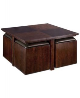 Neptune Coffee Table with Storage Ottomans   Furniture