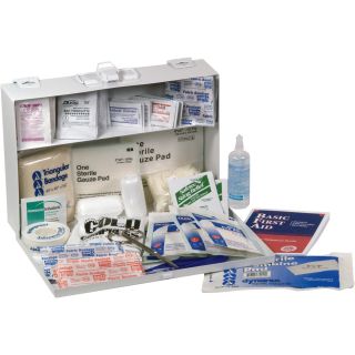 Medique 25-Person First Aid Kit — Metal Case, Meets ANSI Standards, Model# 818M25P  First Aid Kits
