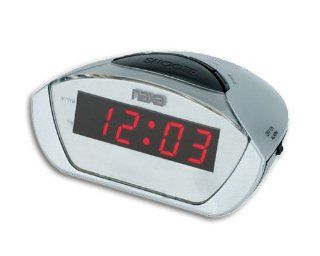 NAXA NX 158 Digital Electronic LED Display Travel Alarm Clock w/ Snooze Electronics