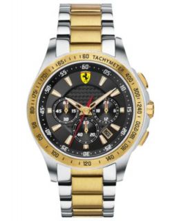 Scuderia Ferrari Watch, Mens Chronograph Scuderia Stainless Steel Bracelet 44mm 830047   Watches   Jewelry & Watches