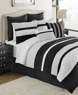 CLOSEOUT Layla 8 Piece Full Comforter Set   Bed in a Bag   Bed & Bath