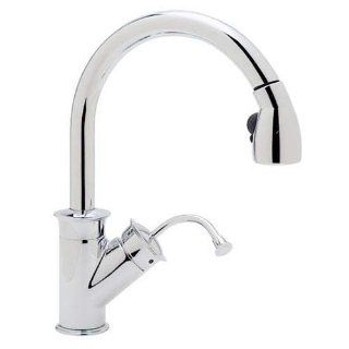 Blanco 157 060 CR Rados Pull Out Kitchen Faucet, Chrome with Chrome Spray   Touch On Kitchen Sink Faucets  