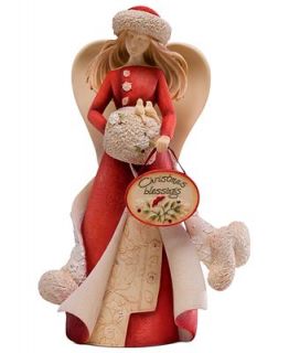 Heart of Christmas Collectible Figurine, Angel with Muff   Holiday Lane