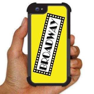 iPhone 5 BruteBoxTM Case   Music Theme   Broadway   2 Part Rubber and Plastic Protective Case Cell Phones & Accessories