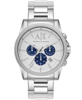 AX Armani Exchange Watch, Mens Chronograph Stainless Steel Bracelet 45mm AX2058   Watches   Jewelry & Watches