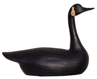 Carved Wooden Canada Goose Decoy   Statues