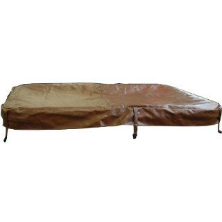 QCA Spas SI153 Replacement Hot Tub Flex Cover for Phoenix Spa, 80 by 74 Inch, Teak  Swimming Pool Covers  Patio, Lawn & Garden