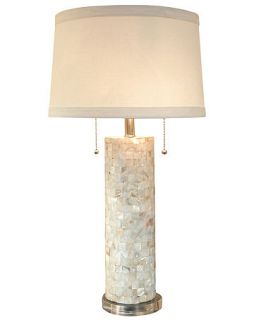 Regina Andrew Mother of Pearl Column Table Lamp   Lighting & Lamps   For The Home