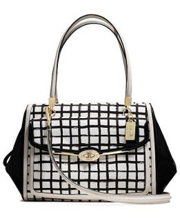 COACH MADISON MADELINE EAST/WEST SATCHEL IN GRAPHIC PRINT FABRIC   COACH   Handbags & Accessories