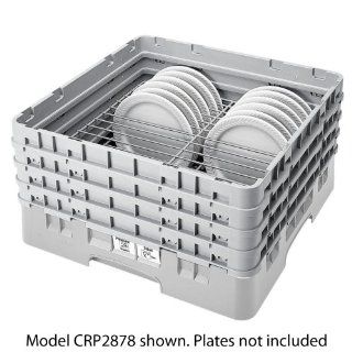 Cambro CRP191011 151 10 to 11 Inch Plate Safe Camrack Polypropylene Dish Rack, Full, Soft Gray Kitchen & Dining