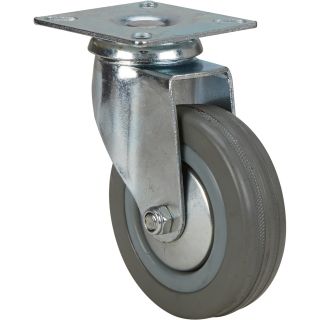 4in. Swivel Plain Bearing, Nonmarking Caster  Up to 299 Lbs.