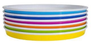 Zak Designs Park 6 Piece Dinner Plate Set, Assorted Colors Kitchen & Dining