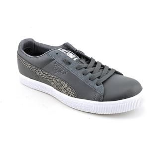 Puma Men's 'Clyde X Undftd Faux Snakeskin' Leather Casual Shoes Puma Sneakers