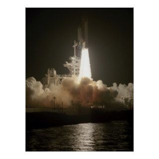 Launch of Space Shuttle Atlantis (STS 38) Poster