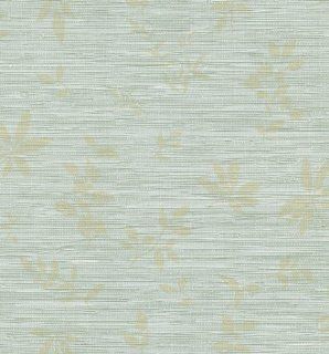 Brewster 149 63818 Jute Light Green Faux Grasscloth Wallpaper    