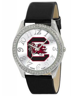 Game Time Watch, Womens University of South Carolina Black Leather Strap 40mm COL GLI SCA   Watches   Jewelry & Watches