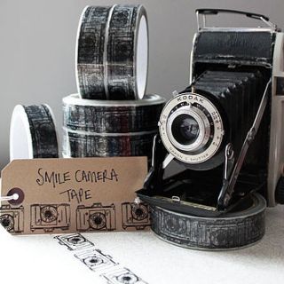 smile camera gift sticky tape by martha and hepsie