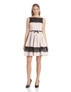 Taylor Dresses Women's Fit and Flare Dress with Lace Detail