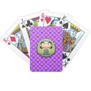 Japanese Good Luck Daruma Poker Deck