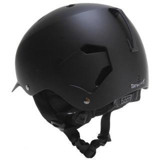 Bern Watts Thin Shell w/ 8 Tracks Audio Snowboard Helmet Matte Black 2014