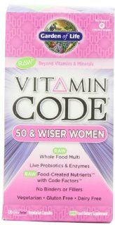 Garden of Life Vitamin Code Raw 50 and Wiser Women's Multivitamin, 120 Capsules Health & Personal Care