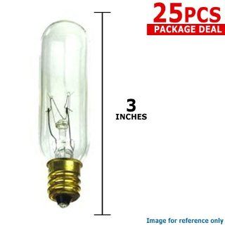 SUNLITE 15w T6 145v Candelabra Base Clear Bulb 25pcs   Incandescent Bulbs  