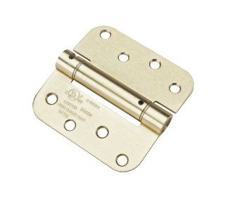 National Hardware N287 147 4 in. Pro Series Self Closing Hinge, Satin Brass   Cabinet And Furniture Hinges  
