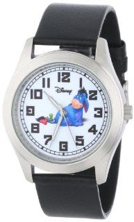Disney Men's D146S002 Eeyore Black Leather Strap Watch Watches