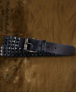 Denim & Supply Ralph Lauren Studded Leopard Print Haircalf Belt   Belts & Suspenders   Men