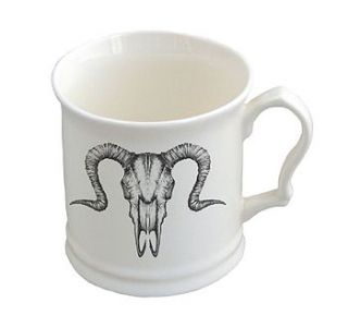 goat skull mug by natural history