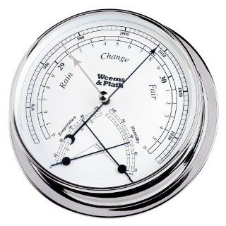 Weems & Plath Endurance Collection 145 Barometer and Comfortmeter Combination (Chrome)  Boat Clocks And Barometers  Sports & Outdoors