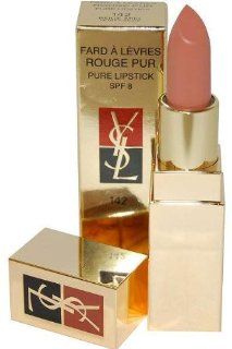 YSL Fard A Levres Rouge Pur Pure Lipstick (SPF8)   142 Honey Beige  Ysl Makeup  Beauty