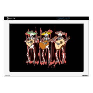 Mariachi Skeleton Trio Skins For 17" Laptops